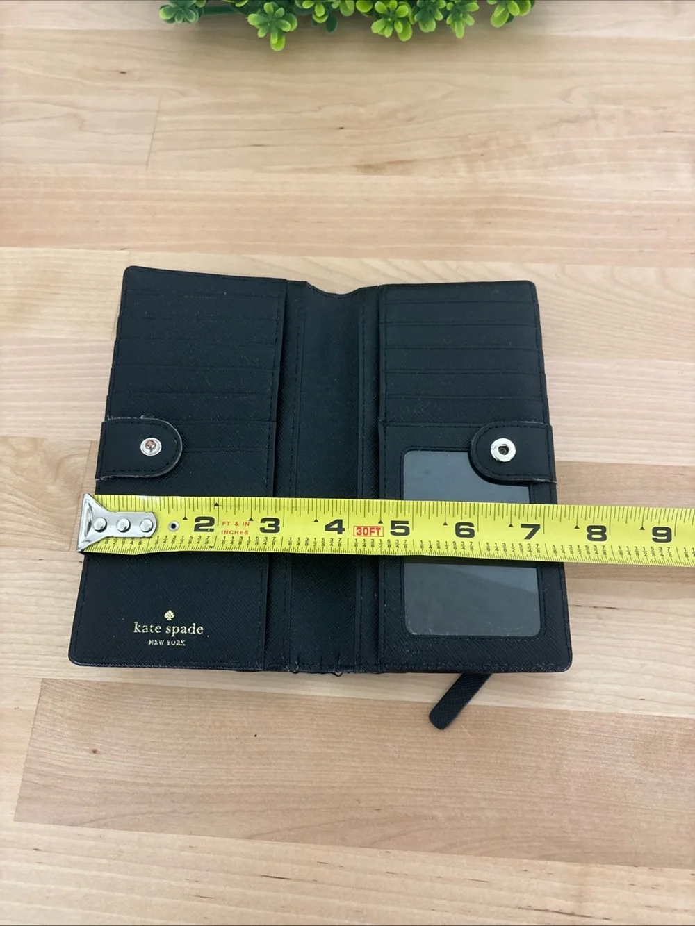 kate spade Cream and Black Bicolor Continental Wallet